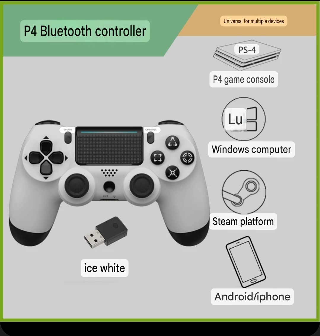 Multi-Platform Wireless Game Controller – Compatible with PS4, PC, Steam, Android & iOS
