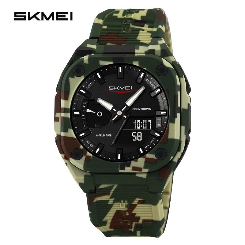 SKMEI Waterproof Digital Sports Watch – Square Outdoor Men’s and Student Electronic Watch