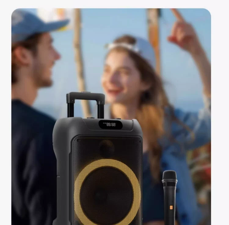 Philips Square Dance Bluetooth Speaker – Outdoor & Home Karaoke with Microphone