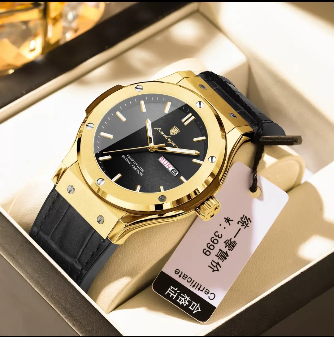 POEDAGAR Men's Fashion Sport Quartz Watch – Luminous, Waterproof, Stylish Design