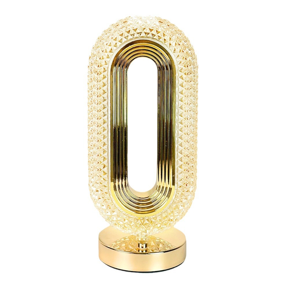 Crystal Table Lamp – Creative Touch Bedside & Living Room Night Light
