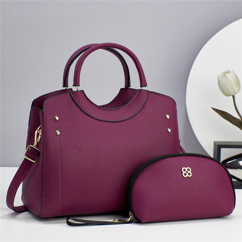 Two-Piece Large Capacity Shoulder & Crossbody Handbag Set