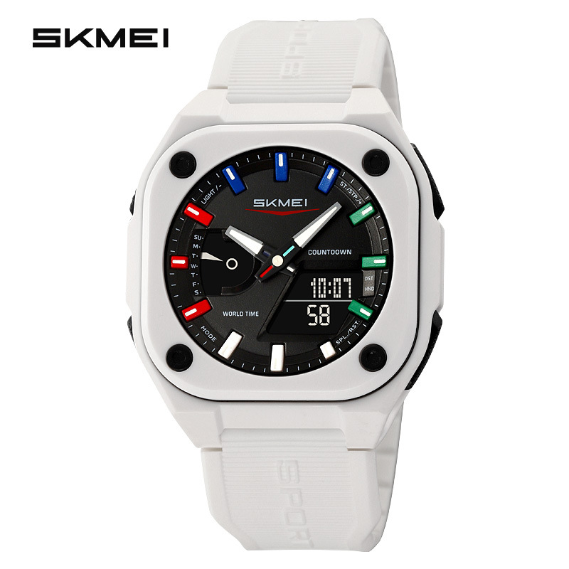 SKMEI Waterproof Digital Sports Watch – Square Outdoor Men’s and Student Electronic Watch