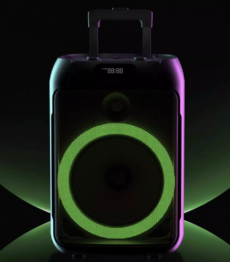 Philips Square Dance Bluetooth Speaker – Outdoor & Home Karaoke with Microphone