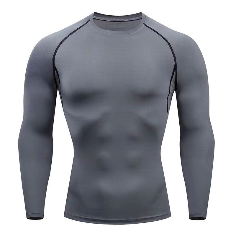 Men’s PRO Compression Tights – High Elastic Long-Sleeve Sports & Training Shirt