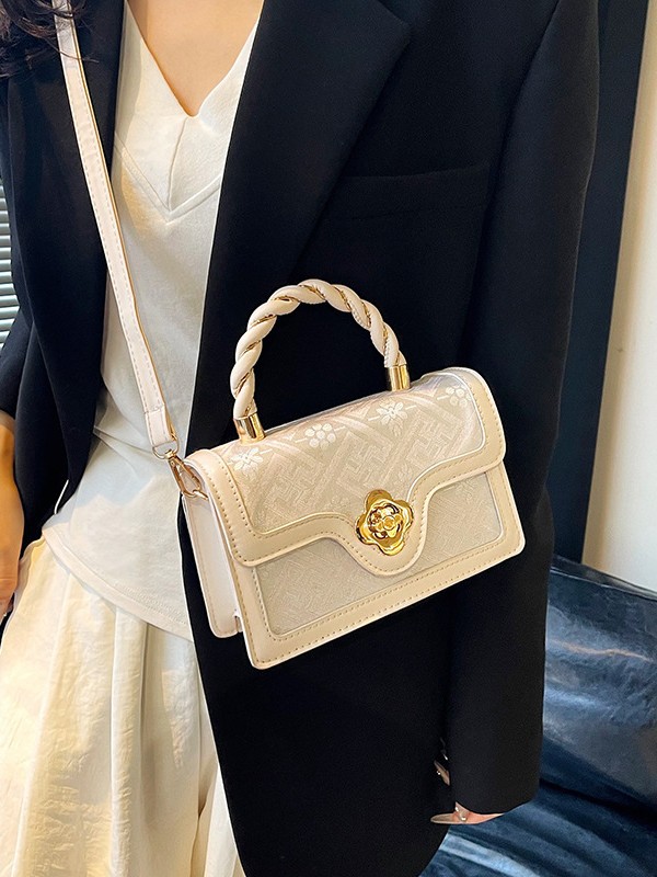Women’s Retro Small Square Shoulder Bag – 2025 Elegant Crossbody Handbag