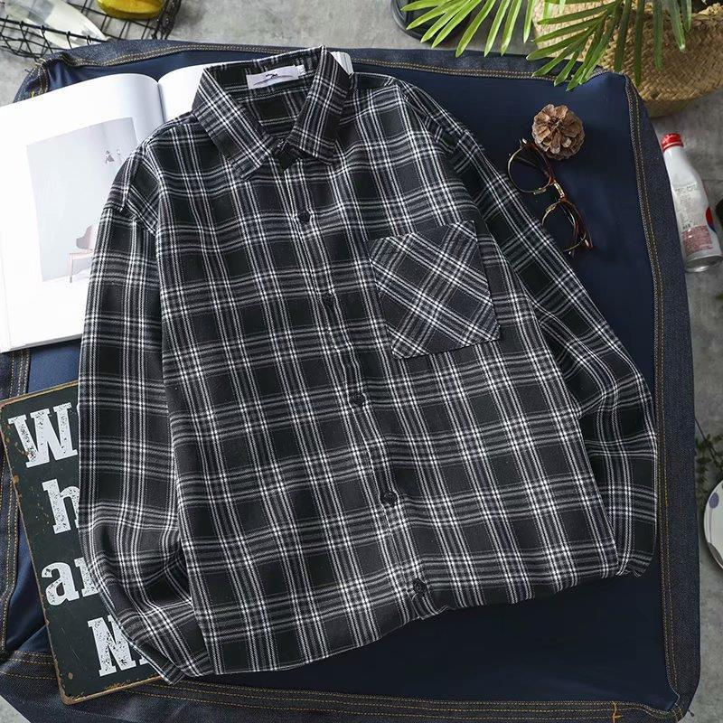 Metro Plaid Overshirt – Unisex Hong Kong Street Vibe