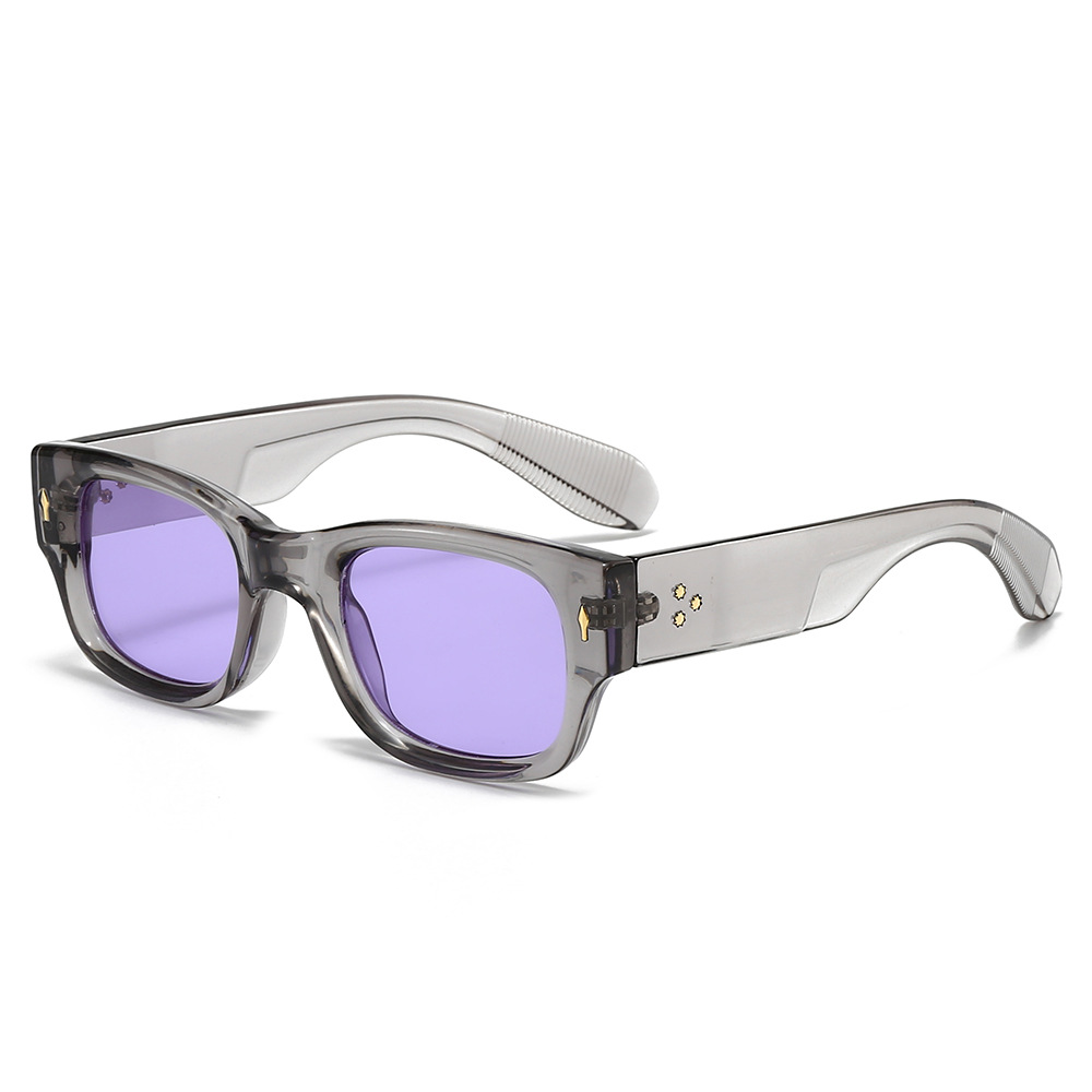 NeoEdge™ Minimalist Stud Sunglasses – Green Lens Edition