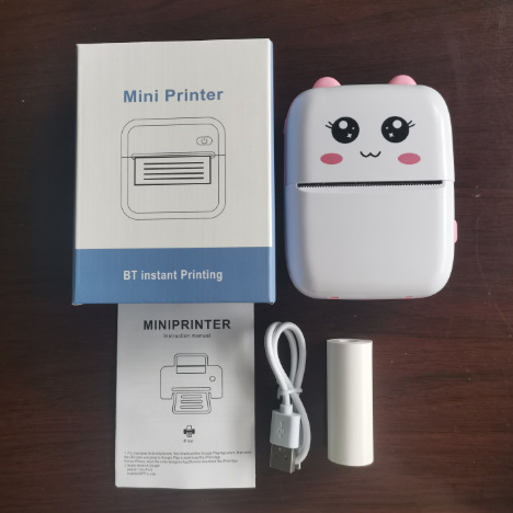 Portable Mini Thermal Printer – Bluetooth Pocket Photo & Label Printer for Kids and Students